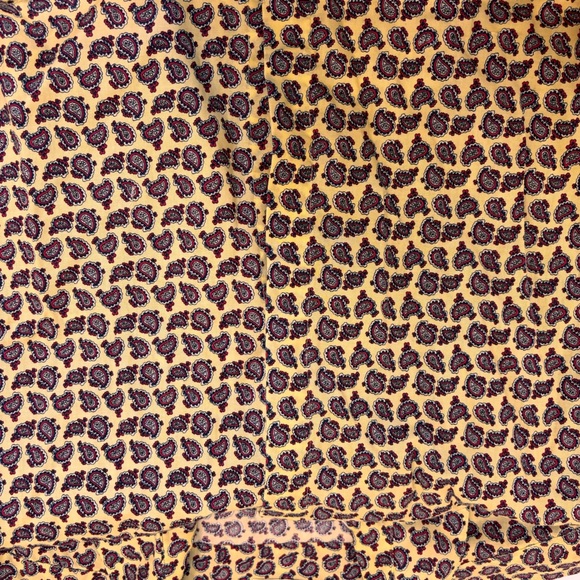 Vintage Mr. Witt Yellow Paisley Long Sleeve Button Down Blouse Made in USA M - Picture 10 of 10